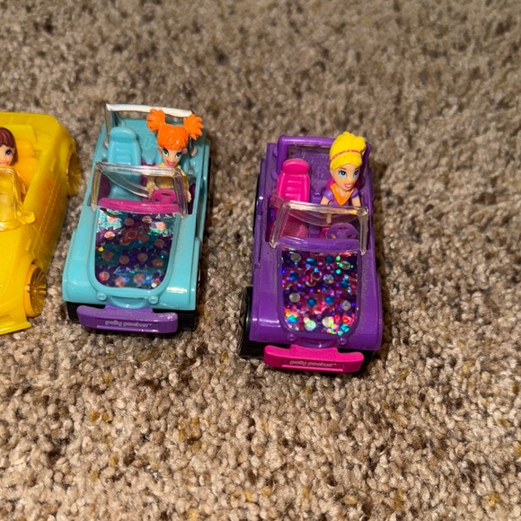2007 set of 5 Polly Pocket mini cars with drivers - Picture 5 of 6